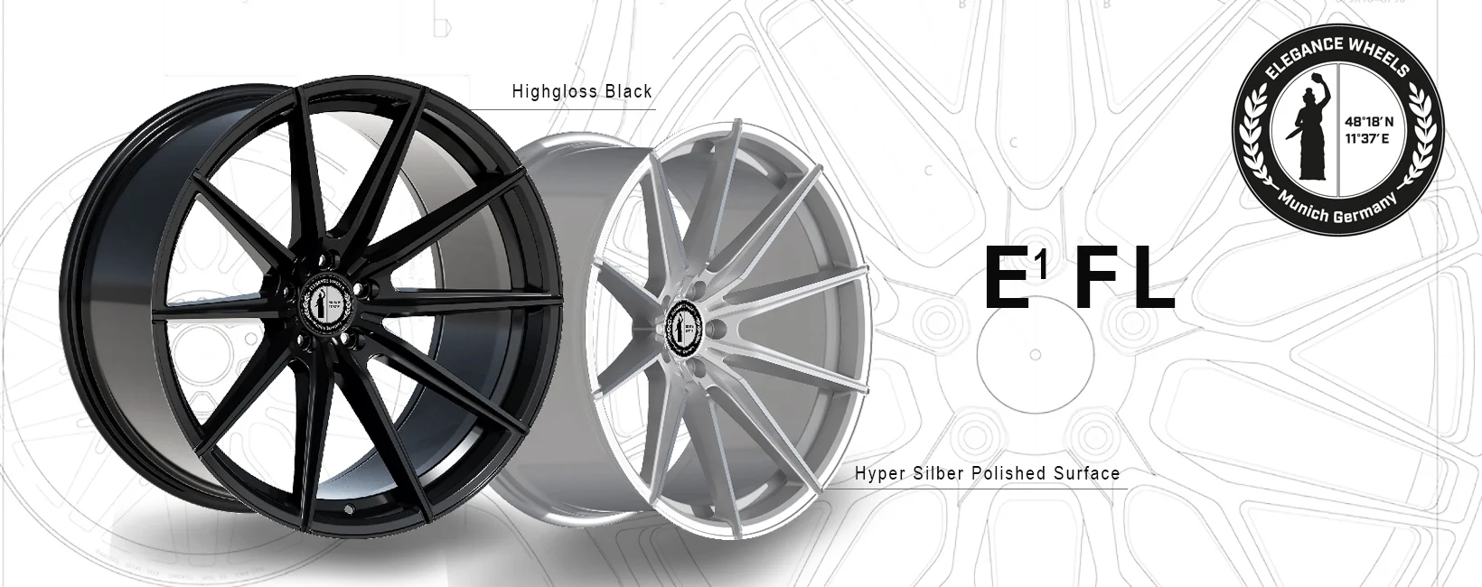 E1FL Deep Concave | Higloss Black